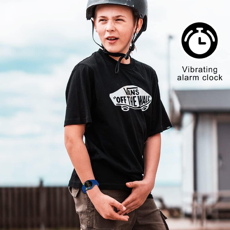 A ALPS Kids Watches for Girls Boys Digital Sport Watch with Step Counter Pedometer Vibration Alarm Clock, No App Waterproof Fitness Tracker Kids Watch Boys Girls Teens Students Ages 5-16 - Image 4